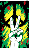 Peace Graffitti banner flag