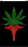 Medical Marijuana vertical flag