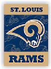 ST LOUIS RAMS 2 SIDED HOUSE PORCH BANNER FLAG