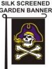 East Carolina U garden banner flag black