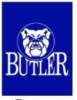Butler U vertical flag