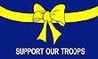 SUPPORT OUR TROOPS YELLOW RIBBON FLAG 3'X5'