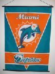 MIAMI DOLPHINS SCROLL FLAG BANNER