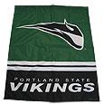 Portland State U vertical flag banner