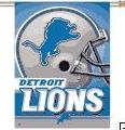 Lions Detroit vertical flag