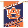 AUBURN U TIGERS vertical flag