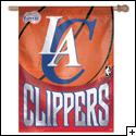 CLIPPERS-LOS ANGELES CLIPPERS BALL VERTICAL BANNER FLAG 27X37