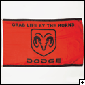 Dodge Ram Grab life by the horns flag