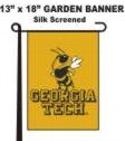 Georgia Tech garden banner flag