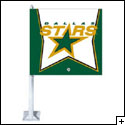 NHL DALLAS STARS 2 SIDED CAR FLAG