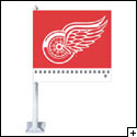 NHL Detroit Red Wings 2 Sided Car Flag