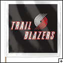 Trail Blazers Black 3' X 5' Flag