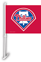 MLB PHILADELPHIA PHILLIES 2 SIDED CAR FLAG WALL BANNER