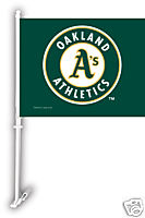 MLB OAKLAND ATHLETICS CAR TRUCK FLAG with wall mount