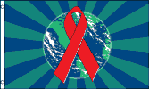 AIDS AWARENESS WORLDWIDE FLAG 3X5 FT