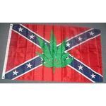 Rebel Pot Leaf flag
