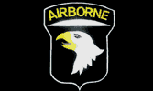 101ST AIRBORNE black FLAG 3' X 5'