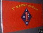 1ST MARINE DIVISION FLAG 3' x 5' OUTDOOR INDOOR
