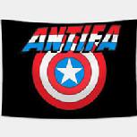 Antifa Capt America style flag