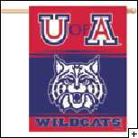 ARIZONA UNIVERSITY - Wildcats vertical flag