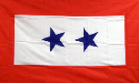 two stars sons in service flag 