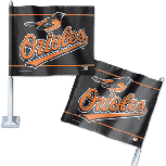 Baltimore Orioles Two Sided Car Flag