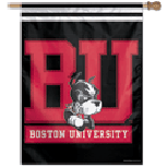 Boston U vertical flag