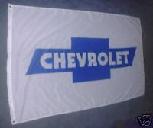 Chevrolet white old school flag