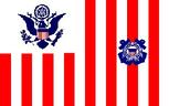 Coast Guard stripes flag
