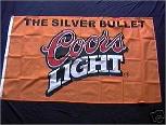 Coors Light Silver Bullet flag
