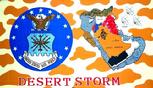 DESERT STORM AIRFORCE FLAG 3'X5'