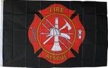 Black Fire and Rescue flag