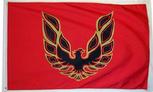 Firebird red gold black flag