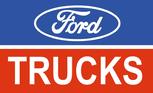 Ford Trucks red and blue flag