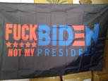 Fuck Biden not my president flag