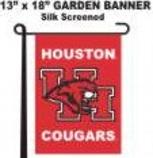 Houston U garden banner flag