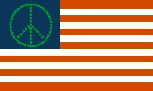 Weed Peace U S A flag