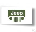 Jeep white green flag