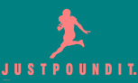 Football just pound it flag