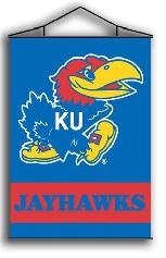 Kansas Jayhawks Indoor Scroll Banner Flag