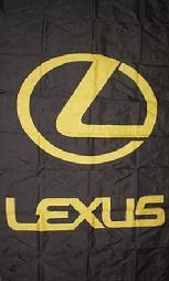 LEXUS BLACK VERTICAL FLAG BANNER