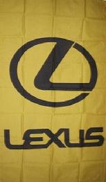 LEXUS YELLOW VERTICAL FLAG BANNER