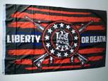 Liberty Death crossed rifles III flag
