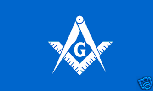 Masonic blue white flag