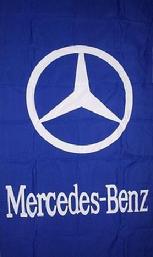 MERCEDES-BENZ BLUE VERTICAL BANNER FLAG