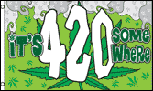 420 some where 3'x 5' 