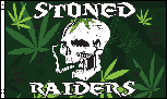Stoned Raiders skull flag