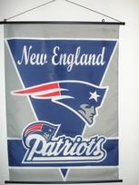NEW ENGLAND PATRIOTS SCROLL BANNER FLAG