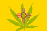 New Mexico pot leaf flag