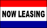 NOW LEASING 3'X5' FLAG 1